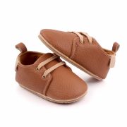 Pantofiori eleganti maro cu sireturi MDd2548-2-p24