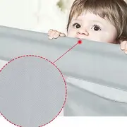 Bariera protectie pat culisanta xxl 200 cm bears grey, inaltime reglabila 68-98 cm lvtk5904067518209