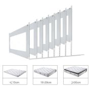Bariera protectie pat culisanta XXL 200 cm Bears Grey, inaltime reglabila 68-98 cm LVTK5904067518209