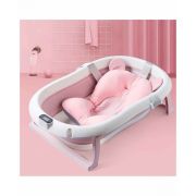 Cadita pliabila cu termometru si suport anatomic genua premium pink lvtk5903794147461