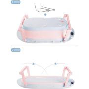 Cadita pliabila cu termometru si suport anatomic genua premium pink lvtk5903794147461