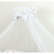 Baldachin Din Tul, Funda, Imprimeu Funda Cu Buline,300x160 Cm, Suport De Prindere Inclus Pjb81962
