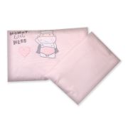 Amy - Lenjerie 3 Piese Cu Protectie Laterala Little Hero Din Bumbac, 120x60 Cm, Roz Pjb80437