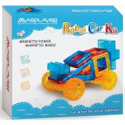 Joc de constructie magnetic - masinuta si robotel