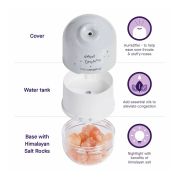 Lampa cu sare din Himalaya, umidificator cu lumina de noapte Clevamama 3070 SUPclvm_3070