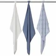 Set 3 paturici de muselina albastru Clevamama 3540 SUPclvm_3540