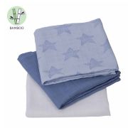 Set 3 paturici de muselina albastru Clevamama 3540 SUPclvm_3540