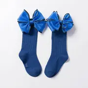 Sosete trei sferturi cu fundita din organza MDSKK112-C12