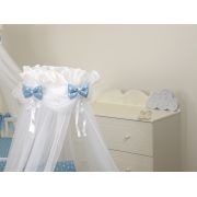 Amy - Baldachin Din Tul, Sky Bunny Blue, Suport De Prindere Inclus, 600x160 Cm Pjb68684+s