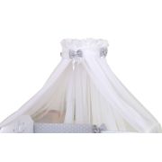 Amy - Baldachin Din Tul, Sky Bunny Gri, Suport De Prindere Inclus, 600x160 Cm Pjb68775+s