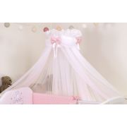 Amy - Baldachin Din Tul, Sky Bunny Roz, Suport De Prindere Inclus, 600x160 Cm Pjb68729+s