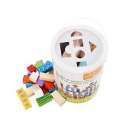 Cuburi din lemn ecotoys (100 bucati) ede2007