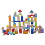 Cuburi din lemn ecotoys (100 bucati) ede2007