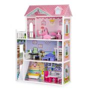 Casuta de papusi din lemn cu mobilier xxl ecotoys hm006604 edeedihm006604
