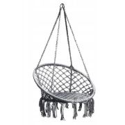 Leagan suspendat pentru interior/exterior, cu spatar, cuib de barza, gri, gw-076 edeedigw-076grey