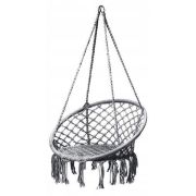 Leagan suspendat pentru interior/exterior, cu spatar, cuib de barza, gri, gw-076 edeedigw-076grey