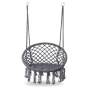Leagan suspendat pentru interior/exterior, cu spatar, cuib de barza, gri, gw-076 edeedigw-076grey