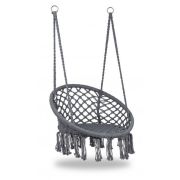 Leagan suspendat pentru interior/exterior, cu spatar, cuib de barza, gri, gw-076 edeedigw-076grey