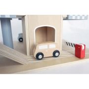 Parcare din lemn cu etaje si lift ecotoys ca12104 edeedica12104