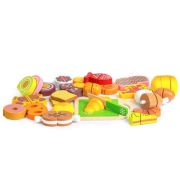 Set alimente din lemn ecotoys 23 buc edeeditl87115