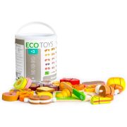 Set alimente din lemn ecotoys 23 buc edeeditl87115
