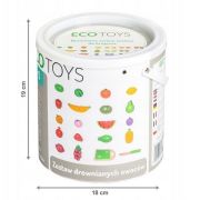 Set fructe din lemn ecotoys 20 buc edeeditl87114