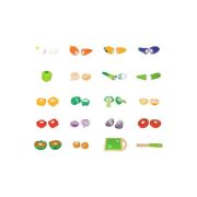 Set legume din lemn ecotoys 20 buc edeeditl87113