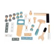 Banc de lucru cu unelte din lemn cu 32 de elemente ecotoys 1172 edeedi1172