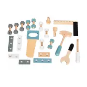 Banc de lucru cu unelte din lemn cu 32 de elemente ecotoys 1172 edeedi1172