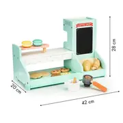 Bucatarie de lemn, coffee shop ecotoys 4442 edeedi4442