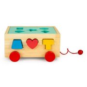 Carucior educational cu blocuri din lemn ecotoys hm015197 edeedihm015197