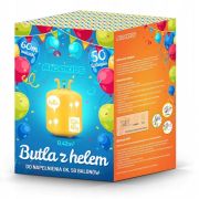 Cilindru cu heliu 0.42 m3 cu 50 de baloane si 60m panglica ricokids 799100  edeedi799100
