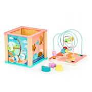 Cub educational din lemn ecotoys dino hm015471 edeedihm015471
