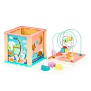 Cub educational din lemn ecotoys dino hm015471 edeedihm015471