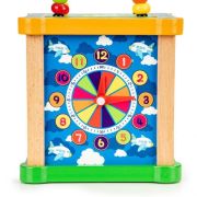 Cub educational din lemn cu tabla ecotoys hm015473 edeedihm015473