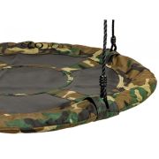 Leagan pentru copii rotund, tip cuib de barza, suspendat, 100 cm, ecotoys mir6001 - camuflaj edeedimir6001camo