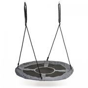 Leagan pentru copii rotund, tip cuib de barza, suspendat, 100 cm, ecotoys mir6001 - gri edeedimir6001gray