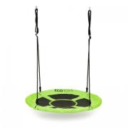 Leagan pentru copii rotund, tip cuib de barza, suspendat, 100 cm, ecotoys mir6001 - verde edeedimir6001green