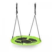 Leagan pentru copii rotund, tip cuib de barza, suspendat, 100 cm, ecotoys mir6001 - verde edeedimir6001green