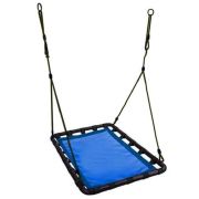 Leagan suspendat tip cuib, dreptunghiular mare, 105 x 75 cm ecotoys mis1005 - albastru edeedimis1005blue