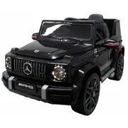 Masinuta electrica cu telecomanda, roti eva, scaun piele mercedes g63 - negru edeedibbh-0002negru