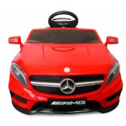 Masinuta electrica cu telecomanda, roti eva, scaun piele mercedes gla45 - rosu edeediamggla45elrosu