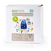 Set muzical din lemn cu 16 instrumente ecotoys mk0700401 edeedimk0700401