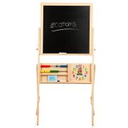 Tabla educationala din lemn cu doua fete ecotoys 1751 edeedi1751