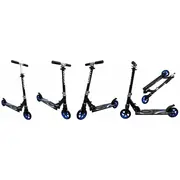 Trotineta pliabila cu roti de 145 mm r-sport h7 - negru - albastru edeedih7albastru