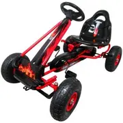 Kart cu pedale gokart, 3-6 ani, roti pneumatice din cauciuc, frana de mana, g3 r-sport - rosu edeedifs588ared
