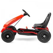 Kart cu pedale si roti gonflabile gokart rk-593 ricokids 759300, rosu edeedi759300