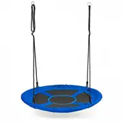 Leagan pentru copii rotund, tip cuib de barza, suspendat, 100 cm, ecotoys mir6001 - albastru edeedimir6001blue