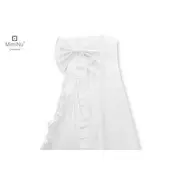 MimiNu - Baldachin din tull, pentru patut, cu funda si volan, 210x145 cm, Alb BYN6426972006828