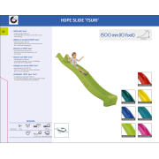 Tobogan hdpe tsuri rampa 150 cm lime green kb402.015.013.001